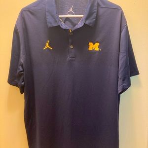 Jordan Brand Michigan golf shirt